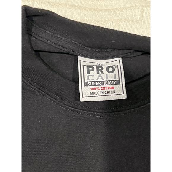 Pro Cali Super Heavy Weight Black T-Shirt Mens XL - Picture 3 of 4